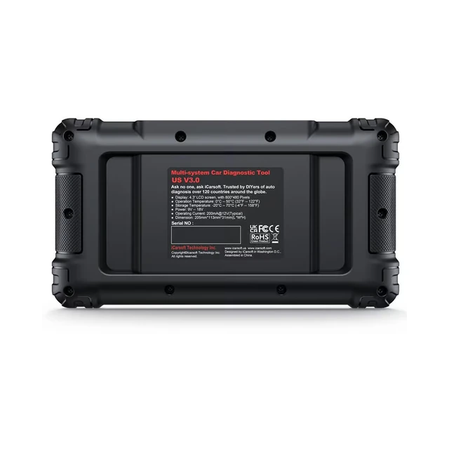 iCarsoft US V3.0 rear view