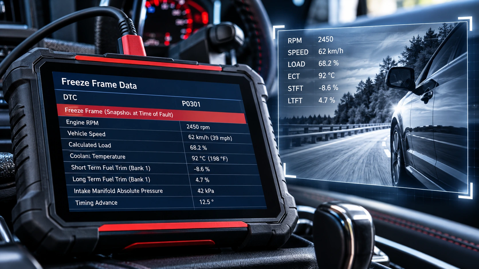 Freeze frame data